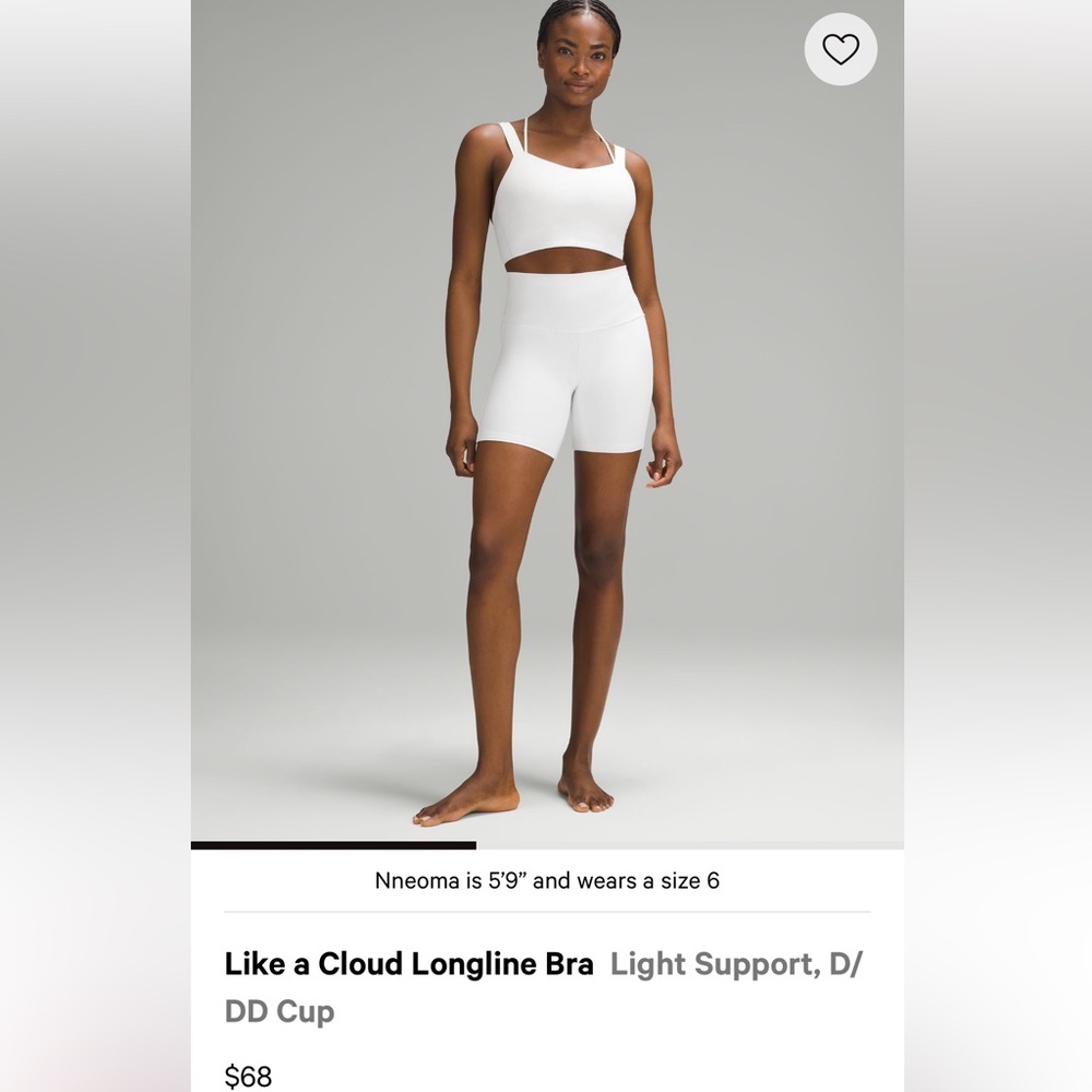 Lululemon Athletica White Sports Bra